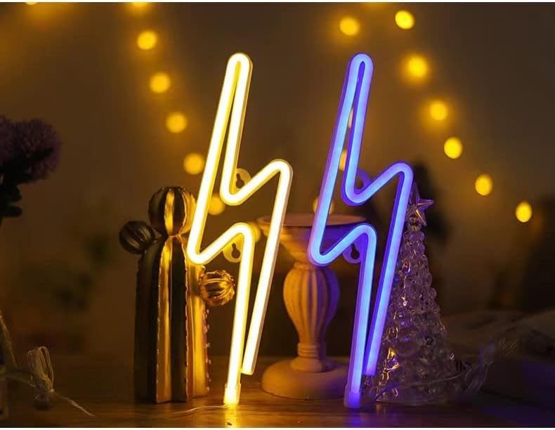 Amazon.co.jp: LEDネオンライト ネオンサイン イリアン 雷